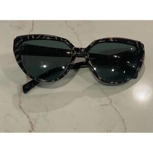 BALMAIN Cat Eye Sunglasses Black Gold